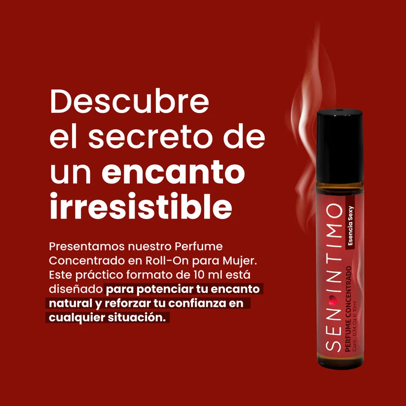 Perfume con Feromonas Esencia Sexy para Mujer Roll-On 10ml - Sen Íntimo