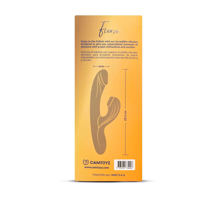 Vibrador y Succionador Doble Estimulación Flora