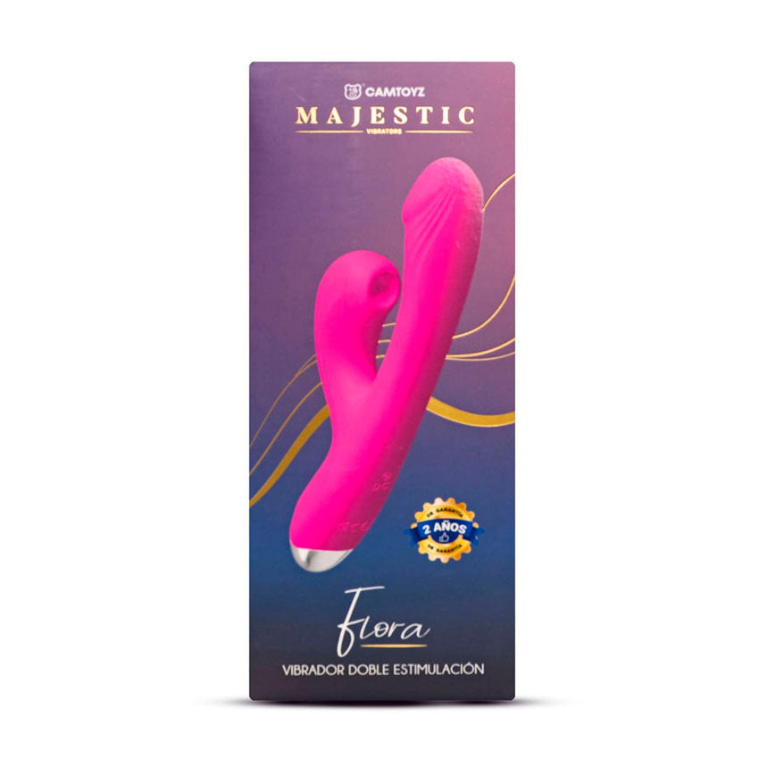 Vibrador y Succionador Doble Estimulación Flora