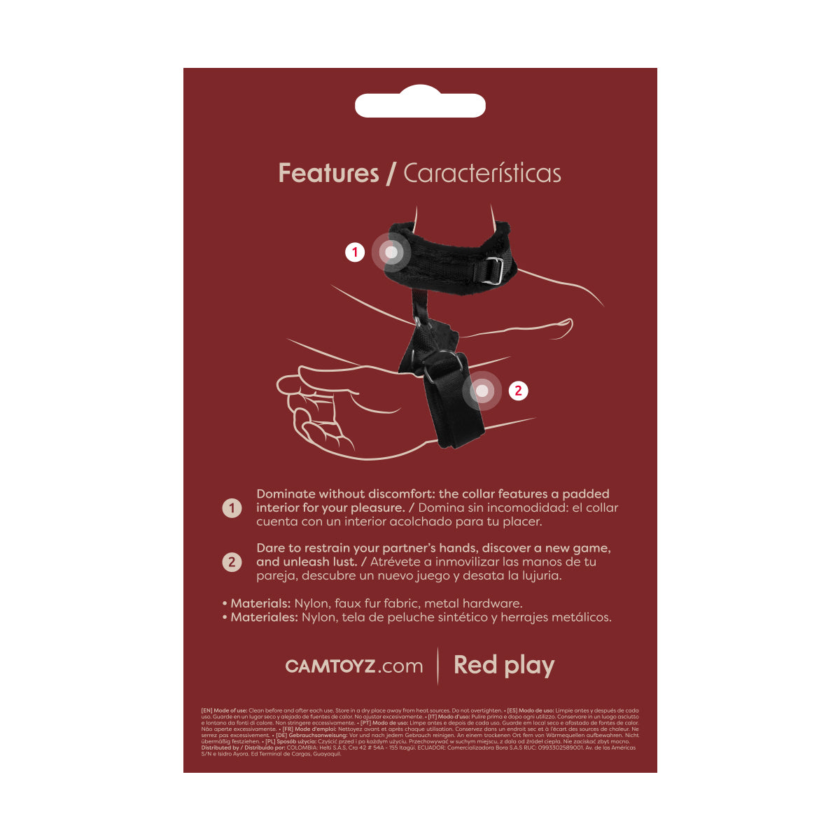 Obedience Collar con Esposas para Muñecas