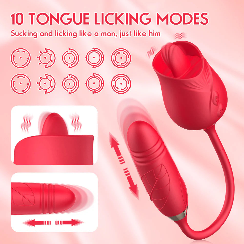 Vibrador Estimulante Rosa Fara Toys